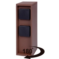 BOLD 10621 Gartensteckdose 3fach Rost ohne Kabel, mit Schalter, mit Timer, per App steuerbar, programmierbar BOLD 10621 Gartensteckdose 3fach Rost ohne Kabel, mit Schalter, mit Timer, per App steuerbar, programmierbar