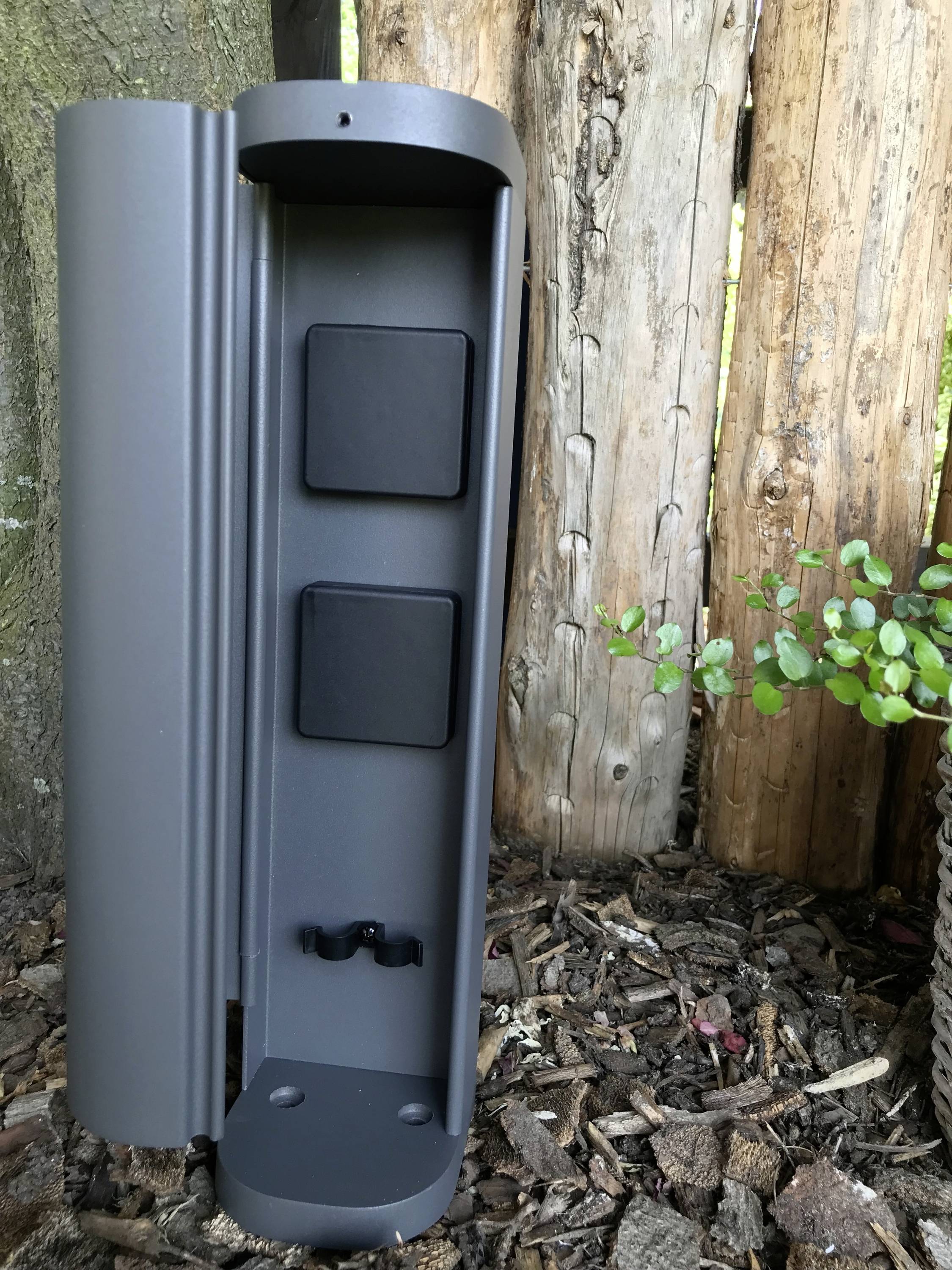 BOLD 10632 Gartensteckdose 2fach Anthrazit