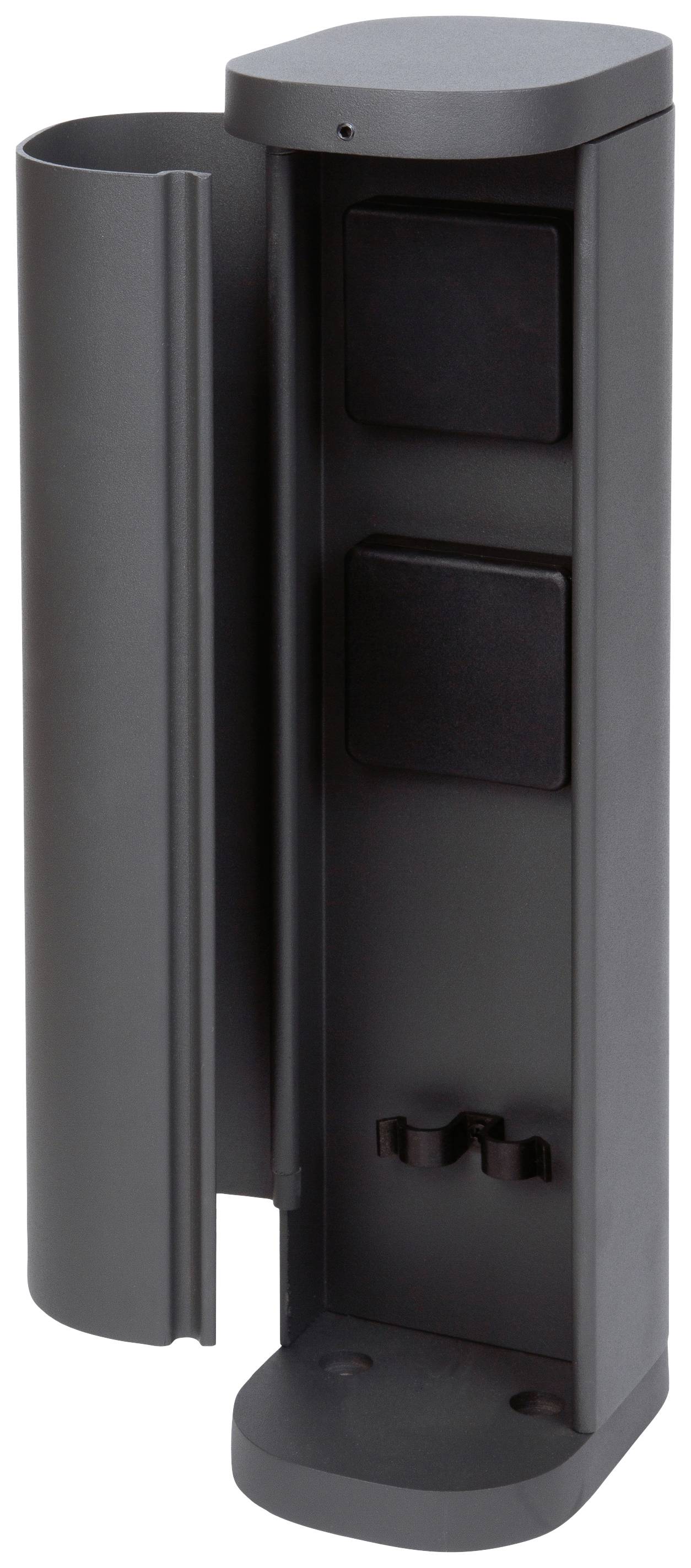 BOLD 10632 Gartensteckdose 2fach Anthrazit