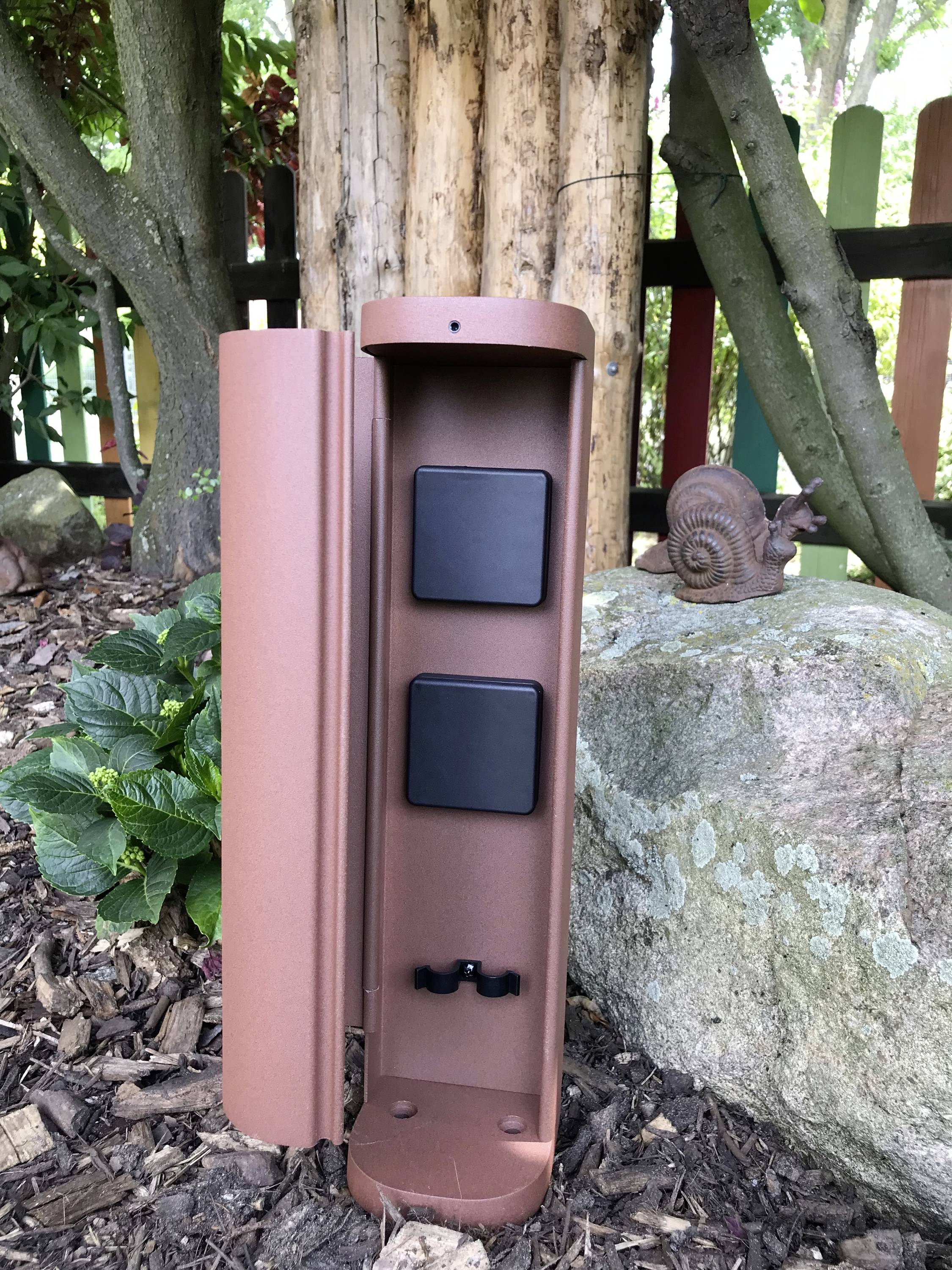 BOLD 10633 Gartensteckdose 2fach Rost