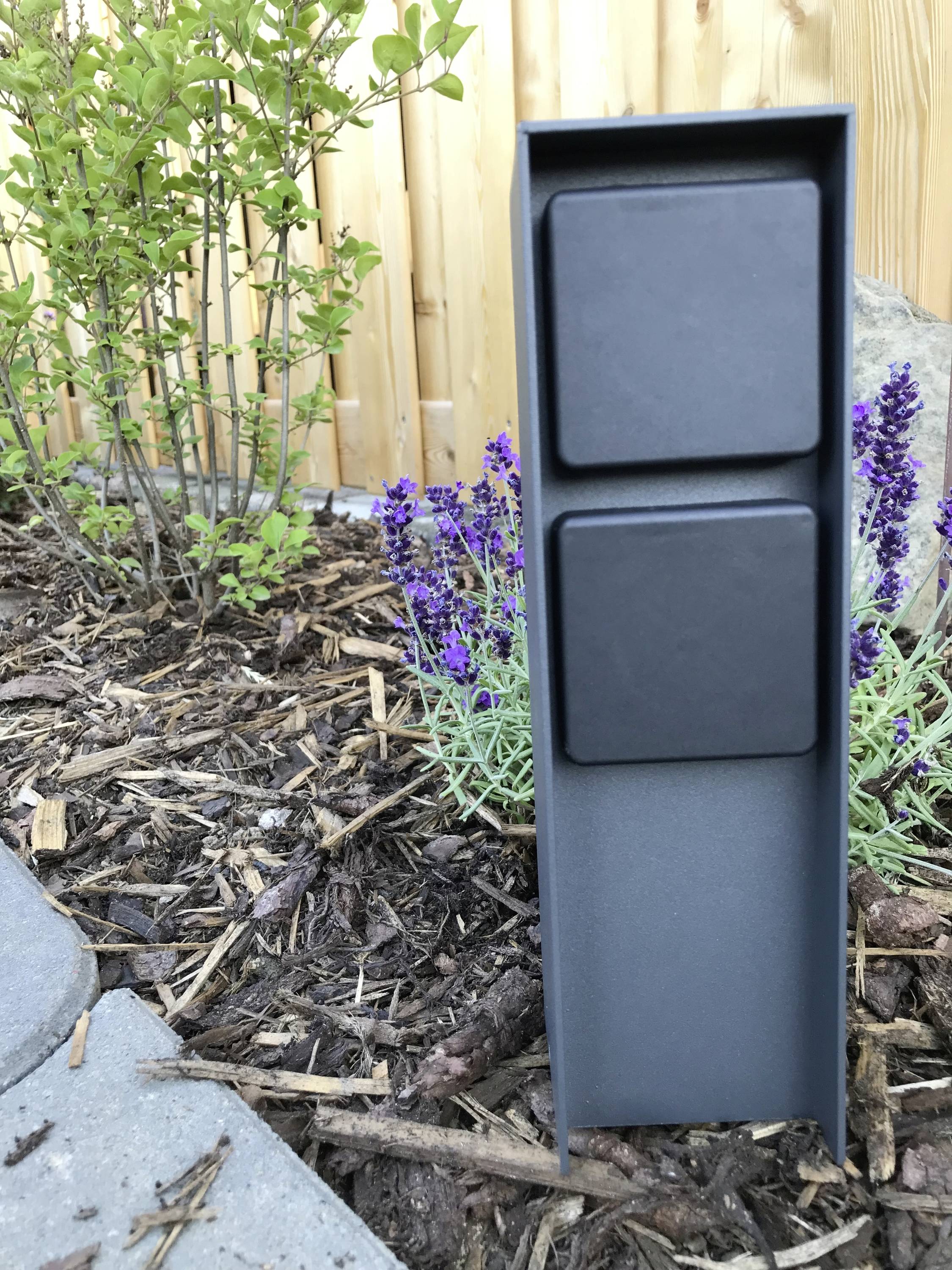 BOLD 11022 Gartensteckdose 2fach Anthrazit ohne Kabel