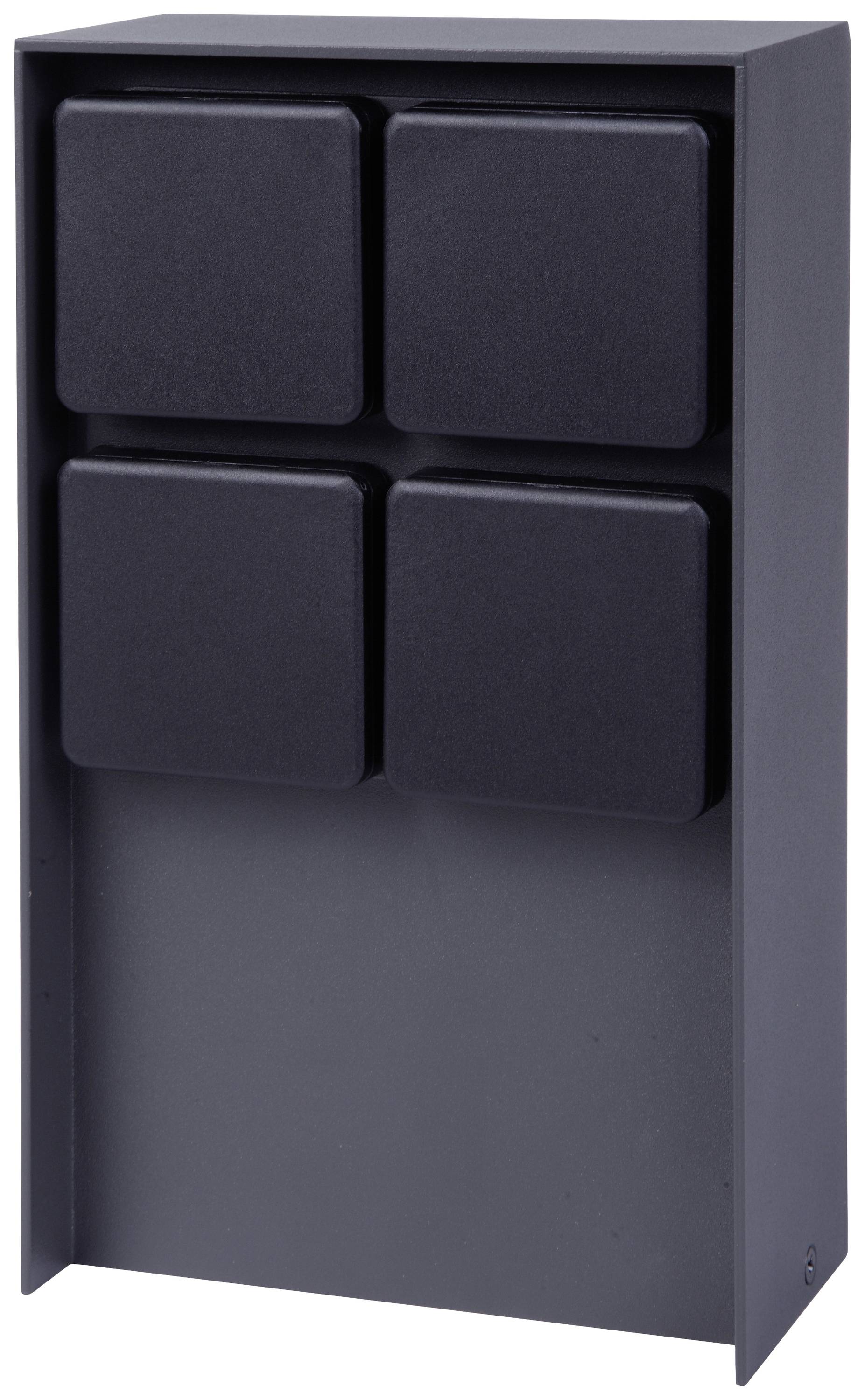 BOLD 11030 Gartensteckdose 4fach Anthrazit ohne Kabel
