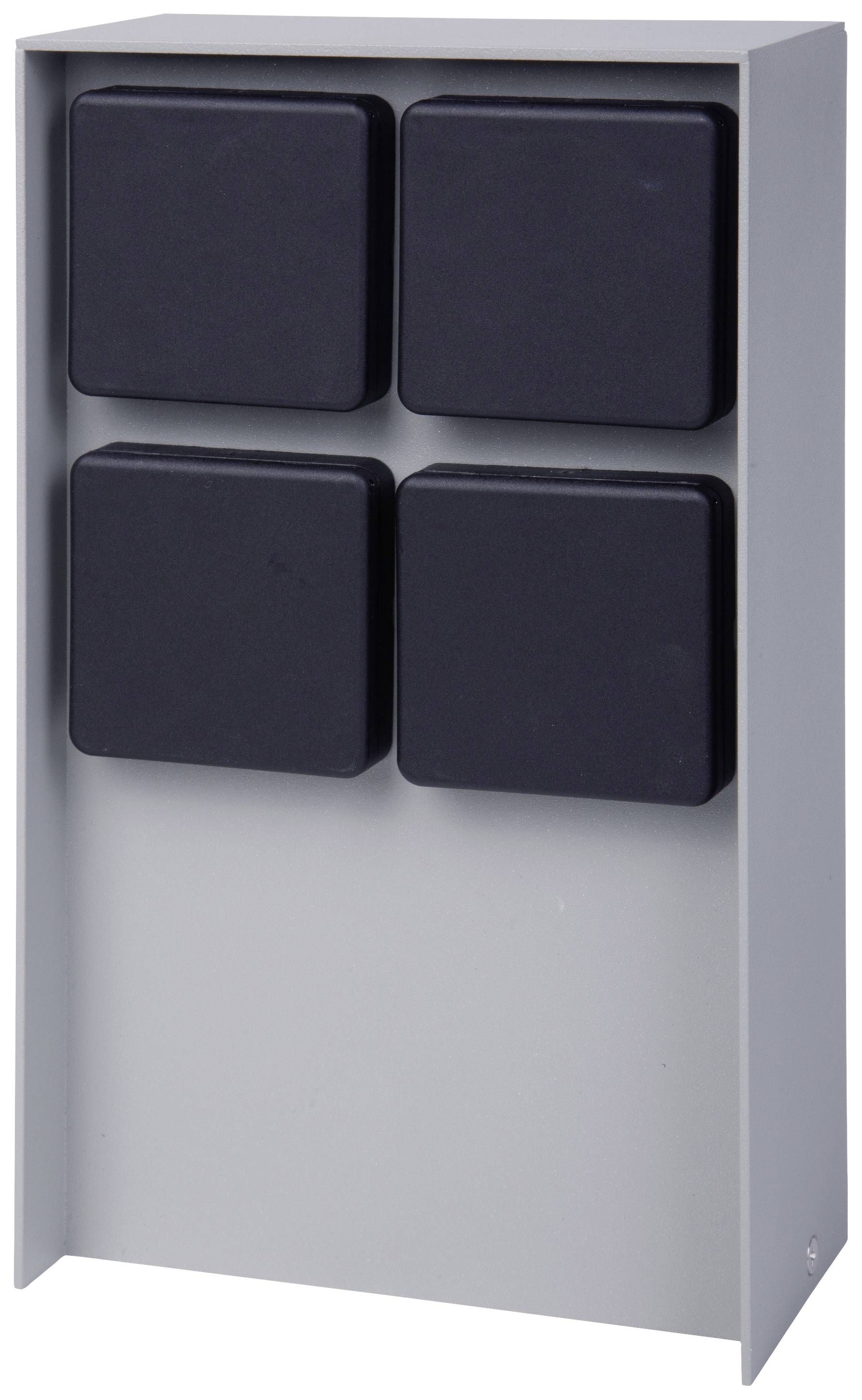 BOLD 11098 Gartensteckdose 4fach Hellgrau ohne Kabel