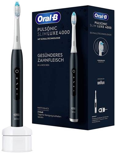 Oral-B Pulsonic Slim Luxe 4000 4000 Elektrische Zahnbürste Schallzahnbürste Weiß, Schwarz