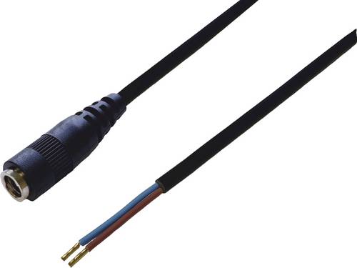 BKL Electronic 075912-750 DC-Steckverbinder DC-Kupplung - Aderendhülsen 2.1 mm 0.75 m 1 St. Single