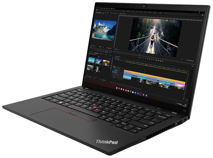 Lenovo Notebook ThinkPad T14 G4 35.6 cm (14 Zoll) WUXGA Intel® Core™ i5 i5-1335U 16 GB RAM 512 GB SSD Deutsch, QWERTZ Schwarz 21HD004KGE