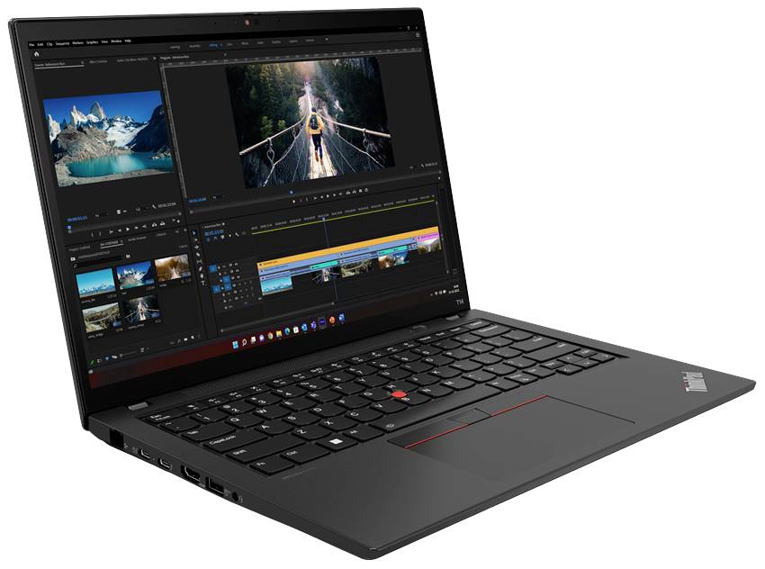 Lenovo Notebook ThinkPad T14 G4 35.6 cm (14 Zoll) WUXGA Intel® Core™ i5 i5-1335U 16 GB RAM 512 GB SSD Deutsch, QWERTZ Schwarz 21HD004KGE