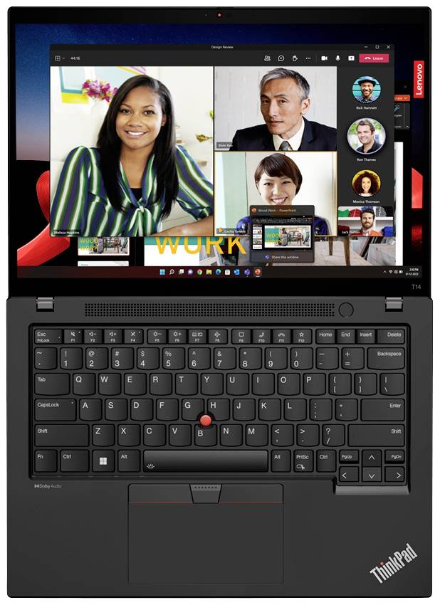 Lenovo Notebook ThinkPad T14 G4 35.6 cm (14 Zoll) WUXGA Intel® Core™ i5 i5-1335U 16 GB RAM 512 GB SSD Deutsch, QWERTZ Schwarz 21HD004KGE