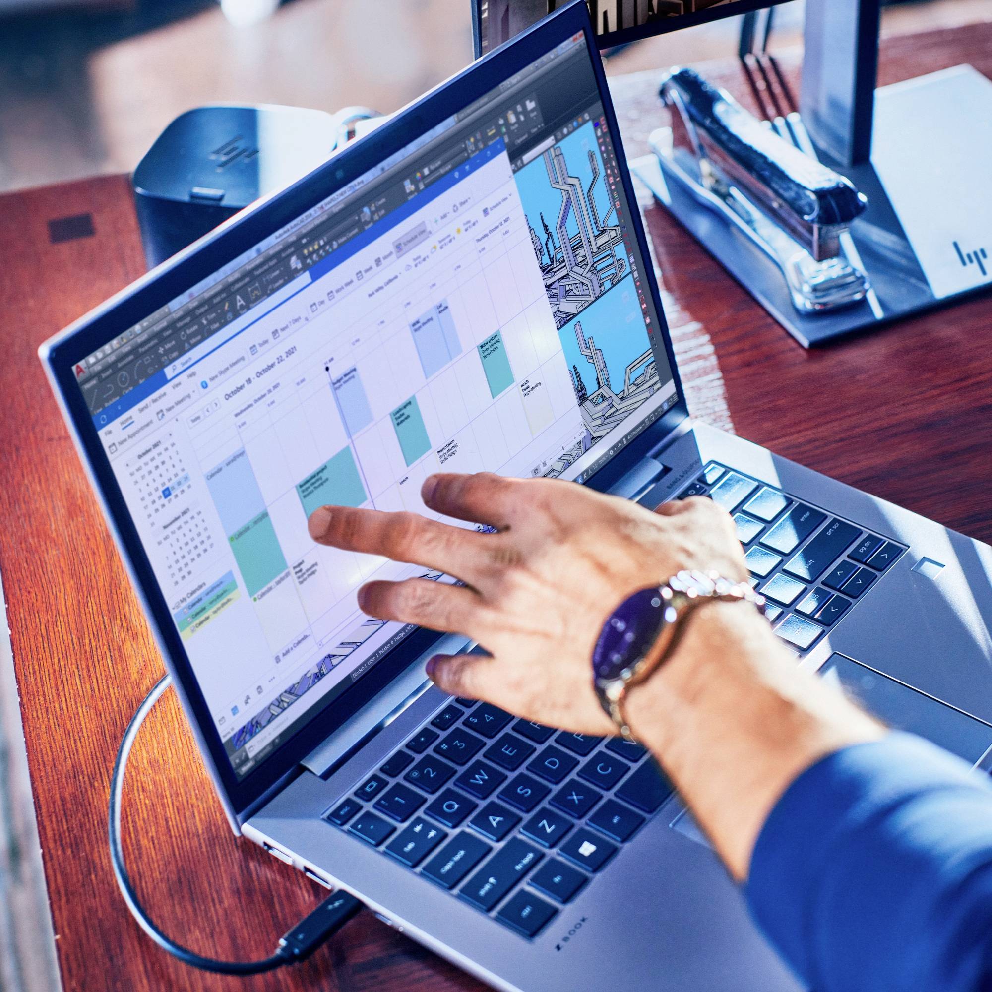 HP Workstation Notebook ZBook Firefly 14 G10 35.6 cm (14 Zoll) WUXGA Intel® Core™ i7 i7-1355U 32 GB RAM 1 TB SSD Deutsch, QWERTZ Silber 86