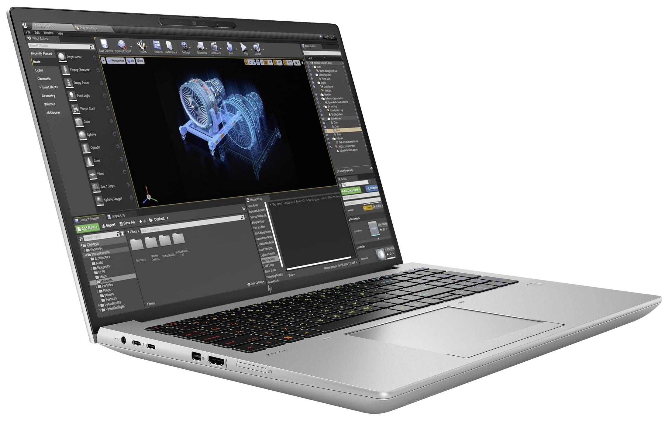 HP Workstation Notebook ZBook Fury 16 G10 40.6 cm (16 Zoll) WUXGA Intel® Core™ i9 i9-12950HX 32 GB RAM 1 TB SSD Deutsch, QWERTZ Silber 62V