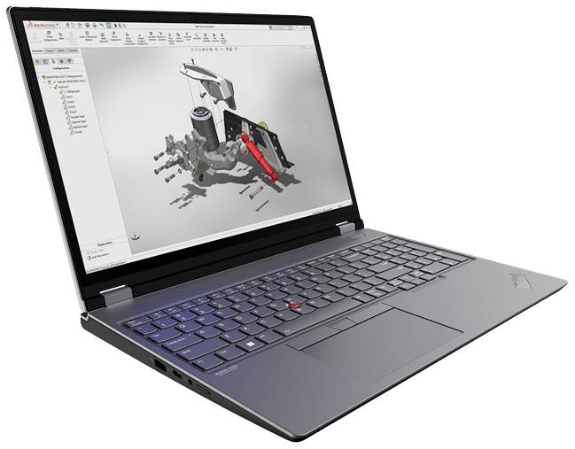 Lenovo Workstation Notebook ThinkPad P16 G2 40.6 cm (16 Zoll) WQUXGA Intel® Core™ i9 i9-13980HX 64 GB RAM 2 TB SSD Deutsch, QWERTZ Schwarz,