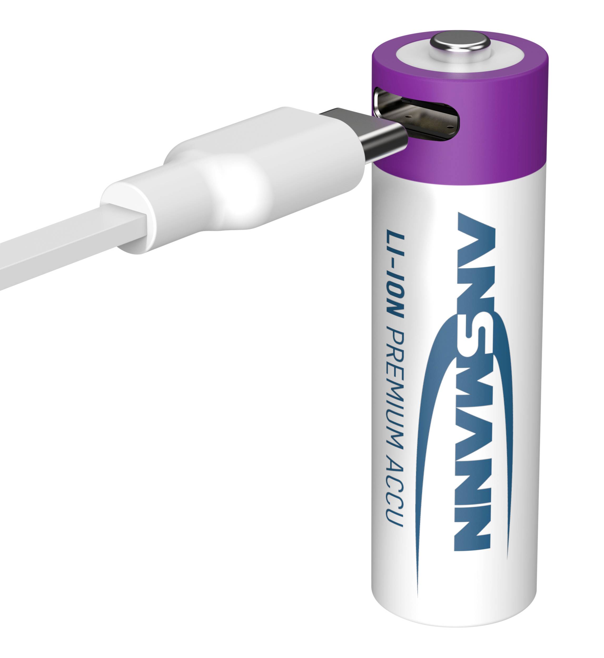 Ansmann USB-C® Akku Li-Ion 2000 mAh 1.5 V 4 St.