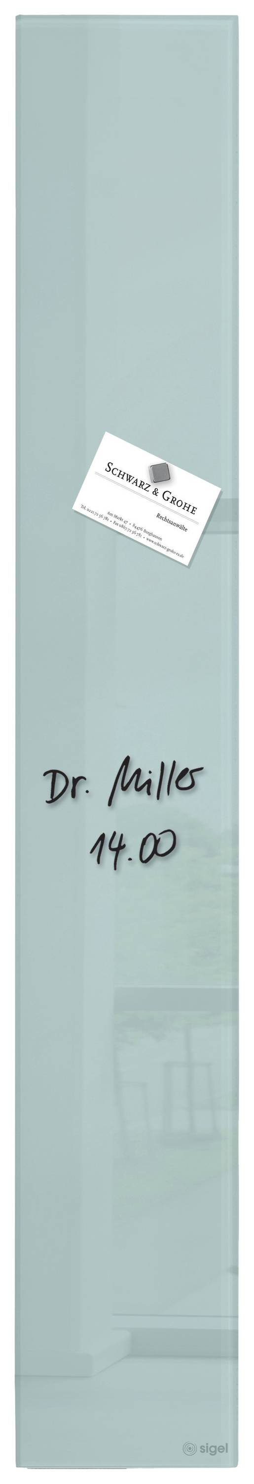 Sigel Glas-Magnettafel Artverum (B x H) 12 cm x 78 cm Aquamarin GL123