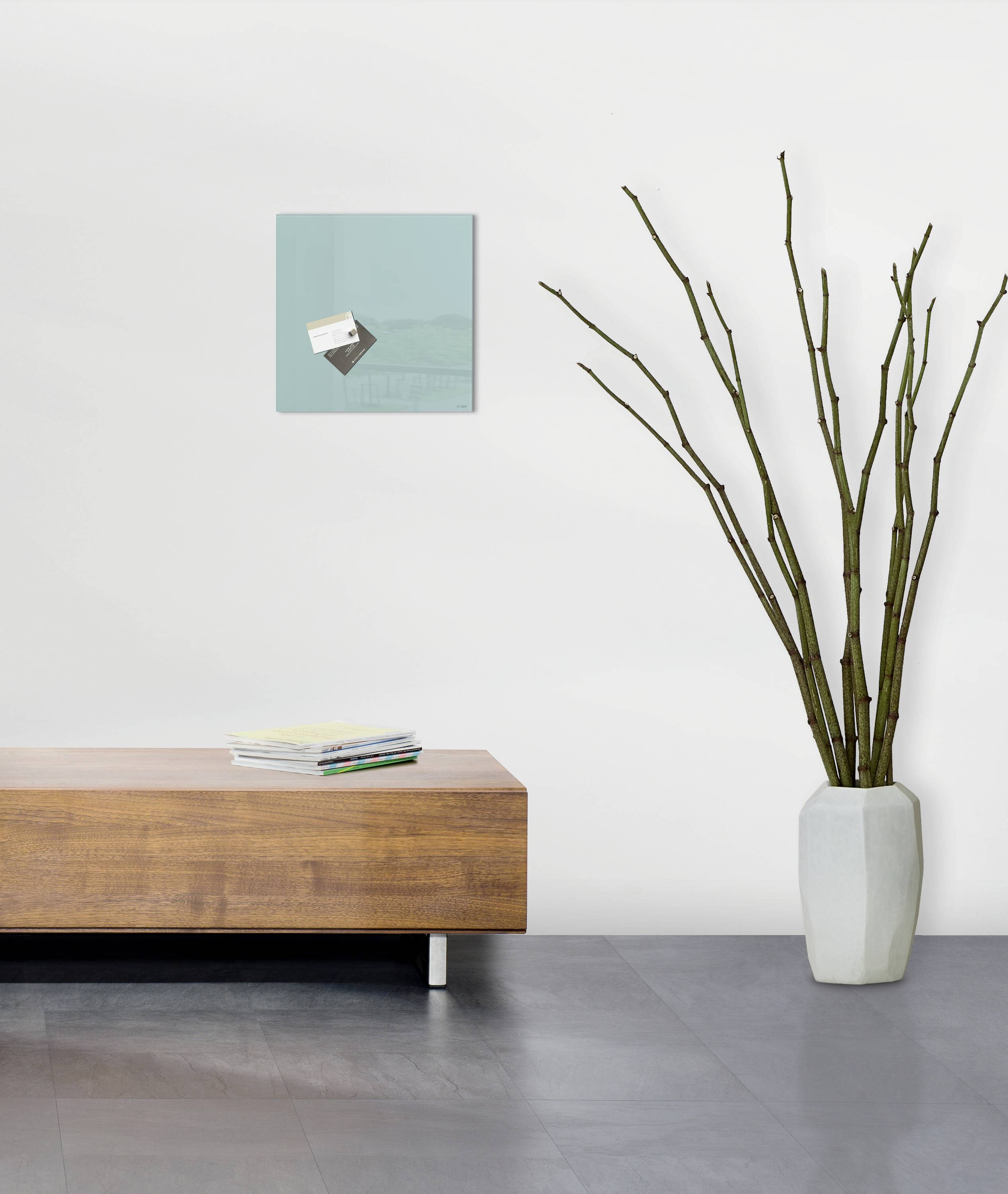 Sigel Glas-Magnettafel Artverum (B x H) 30 cm x 30 cm Aquamarin GL133