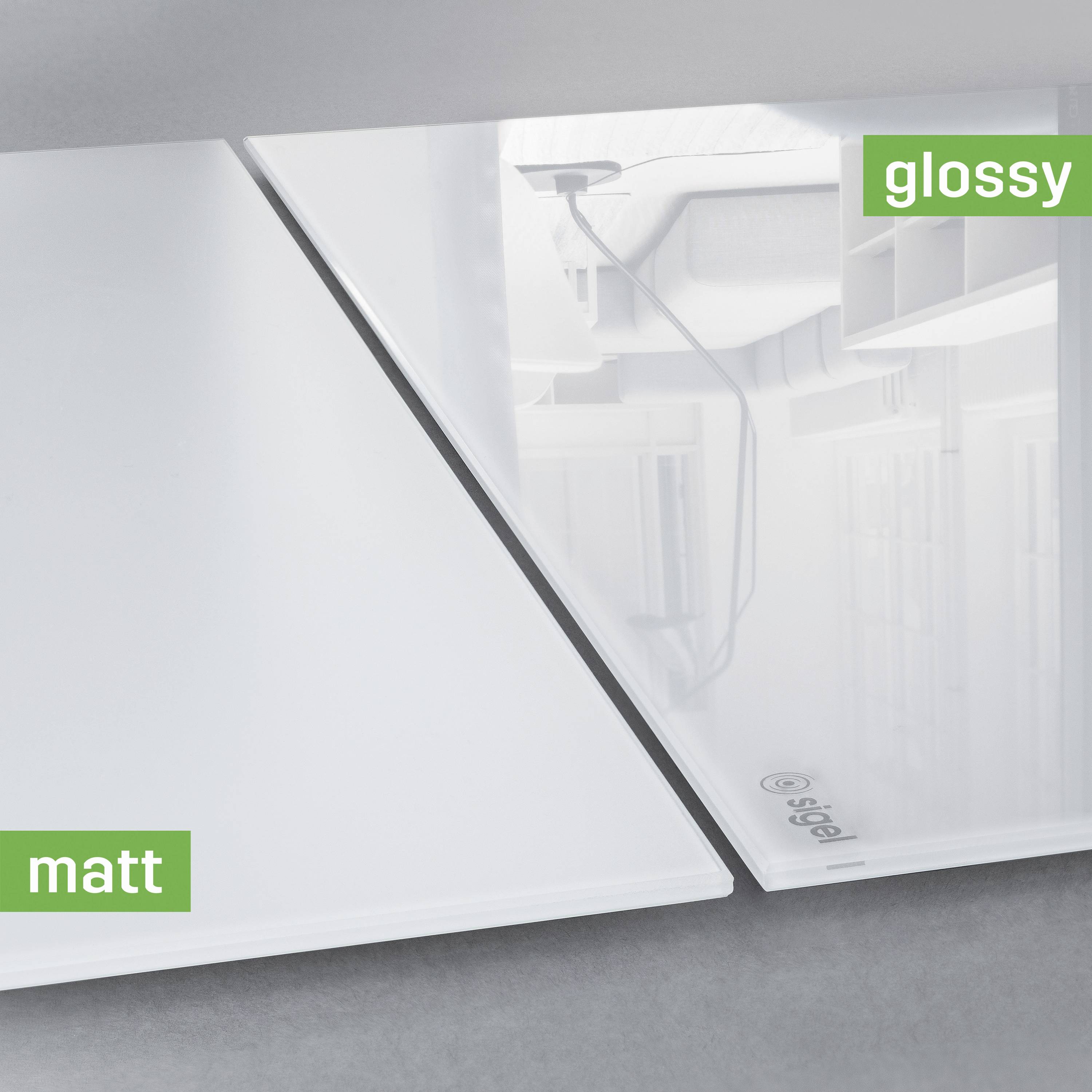 Sigel Glas-Magnettafel Artverum (B x H) 48 cm x 48 cm Aquamarin GL143