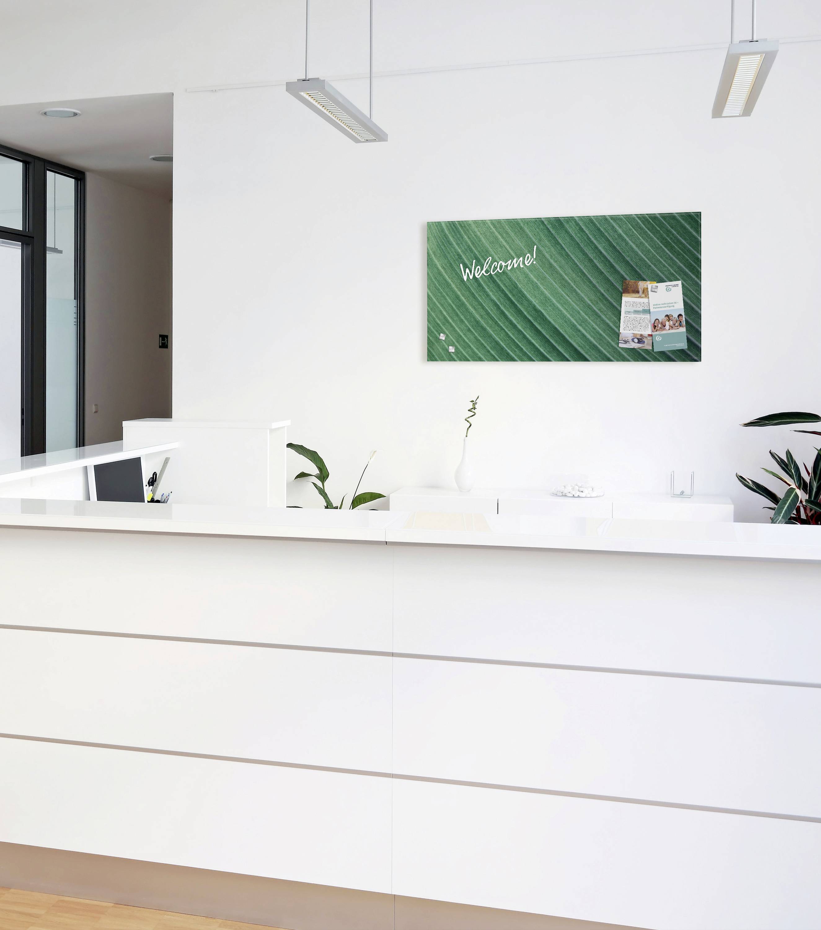 Sigel Glas-Magnettafel Artverum Palm Leaf (B x H) 91 cm x 46 cm Grün GL371