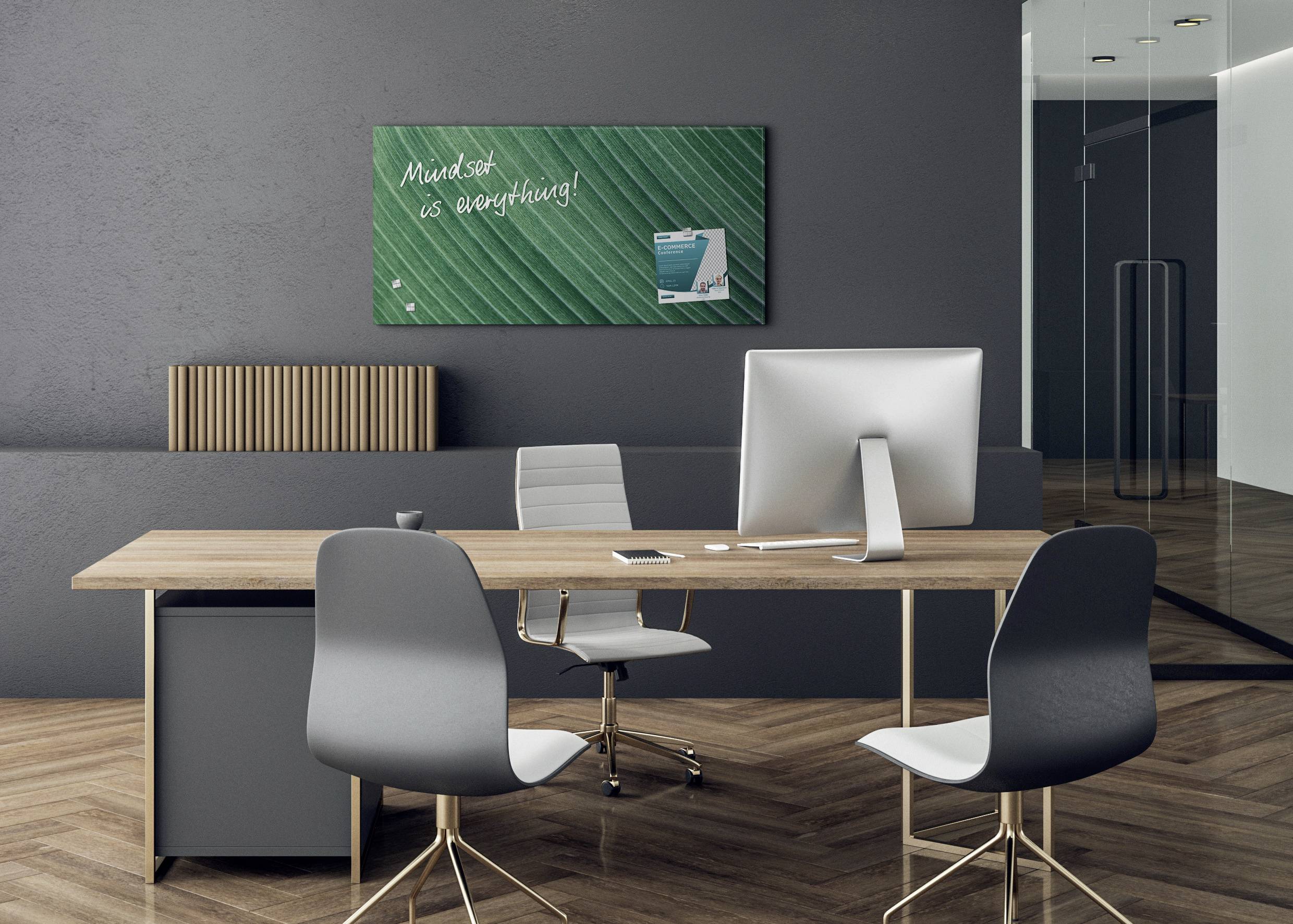 Sigel Glas-Magnettafel Artverum Palm Leaf (B x H) 91 cm x 46 cm Grün GL371