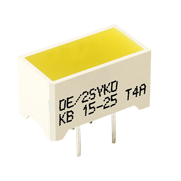 Kingbright DE/2SYKD LED-Bargraph 2fach Gelb (L x B x H) 14 x 7.5 x 8mm