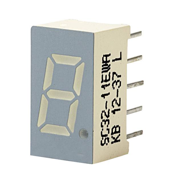 Kingbright 7-Segment-Anzeige Rot 2V SC32-11EWA