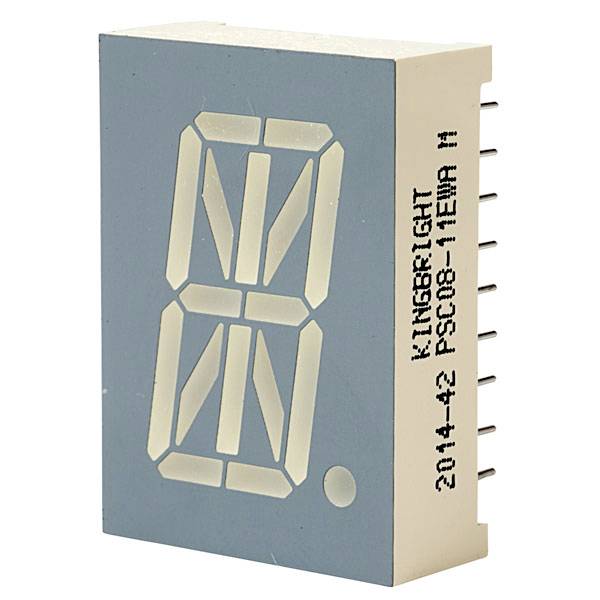 Kingbright 7-Segment-Anzeige Rot 2 V PSC08-11EWA