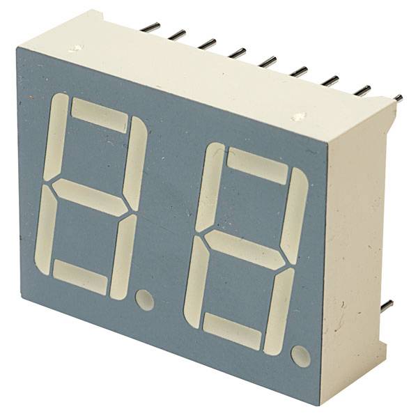 Kingbright 7-Segment-Anzeige Rot 2V DA56-11EWA