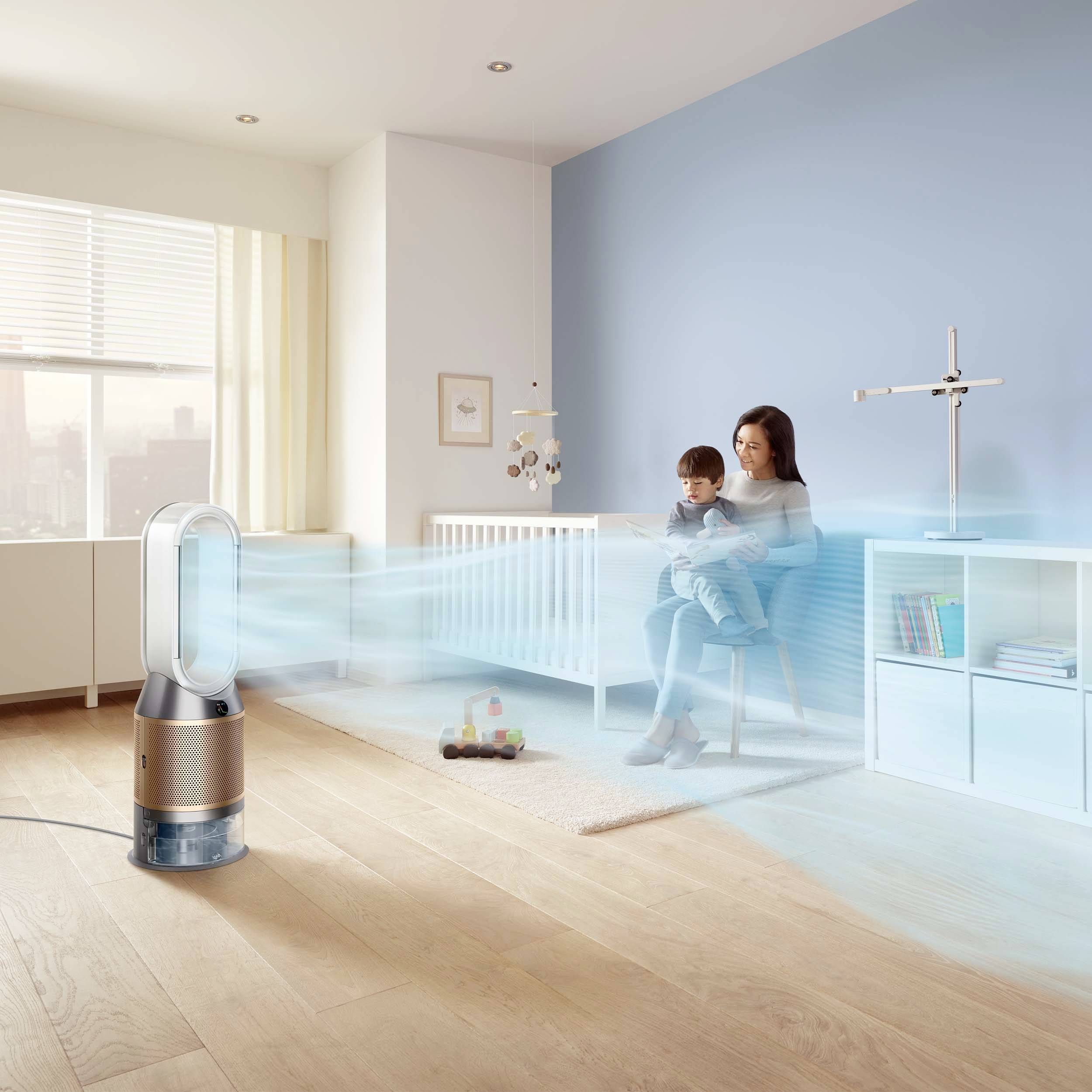 dyson PH04 Purifier Humidify+Cool Formaldehyde Luftbefeuchter 1 St. Weiß, Gold