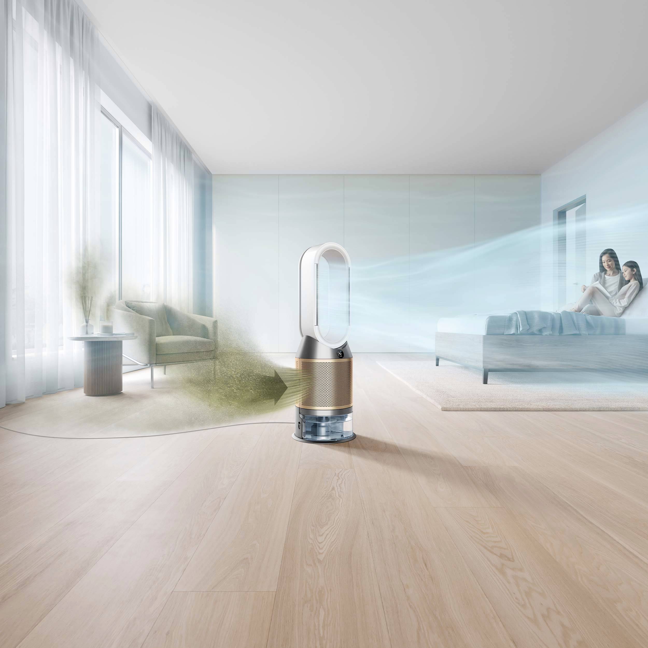 dyson PH04 Purifier Humidify+Cool Formaldehyde Luftbefeuchter 1 St. Weiß, Gold
