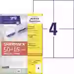 Avery-Zweckform 6601 Universal-Etiketten 105 x 148mm Papier Weiß 260 St. Permanent haftend Farblaserdrucker, Laserdrucker Avery-Zweckform 6601 Universal-Etiketten 105 x 148mm Papier Weiß 260 St. Permanent haftend Farblaserdrucker, Laserdrucker