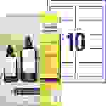 Avery-Zweckform T1001-10 Anhänger-Etiketten 90 x 50 mm Karton Weiß 100 St. Nicht klebend Farblaserd