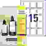 Avery-Zweckform T1002-10 Anhänger-Etiketten 50 x 50mm Karton Weiß 150 St. Nicht klebend Farblaserdrucker, Laserdrucker