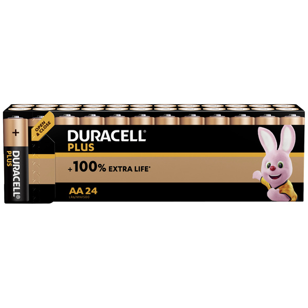 Duracell Plus Power Mignon (AA)-Batterie Alkali-Mangan 1.5V 24St.