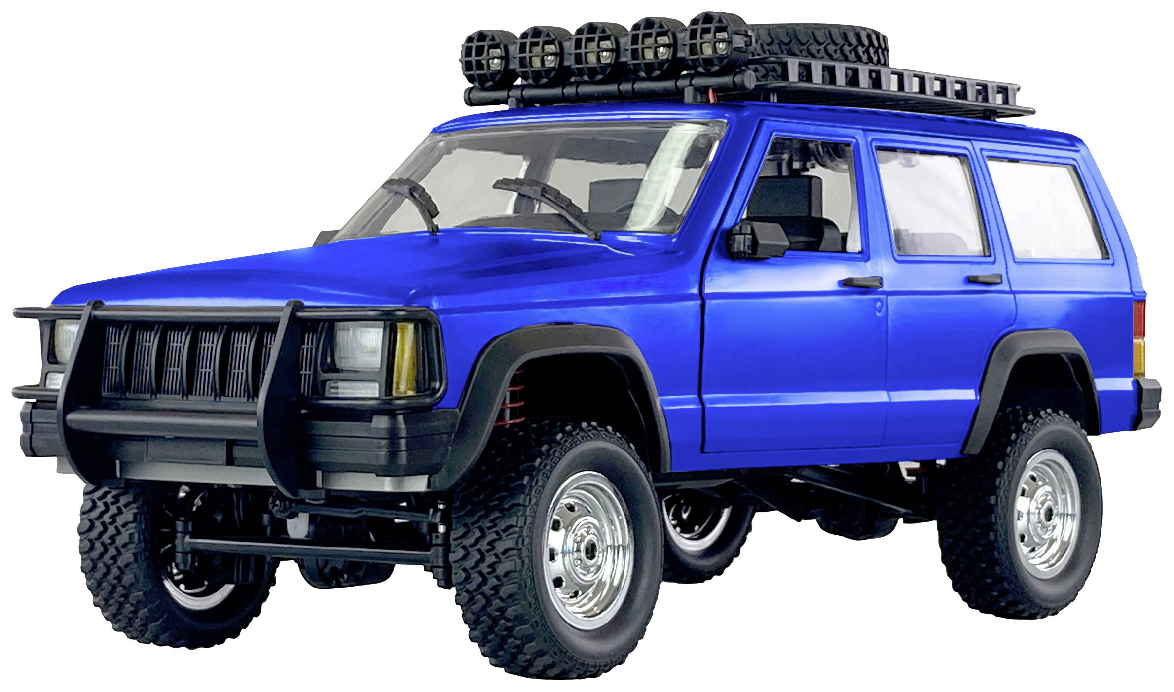 Amewi JC-X12 Scale Blau Brushed 1:12 RC Modellauto Elektro Geländewagen Allradantrieb (4WD) RtR 2,4GHz Inkl. Akku und Ladegerät