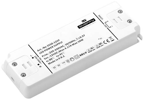 Dehner Elektronik LED-Trafo LED-Treiber Konstantspannung 50 W 208 A 24 V DC Überlastschutz Überspannung nicht dimmbar 1 St