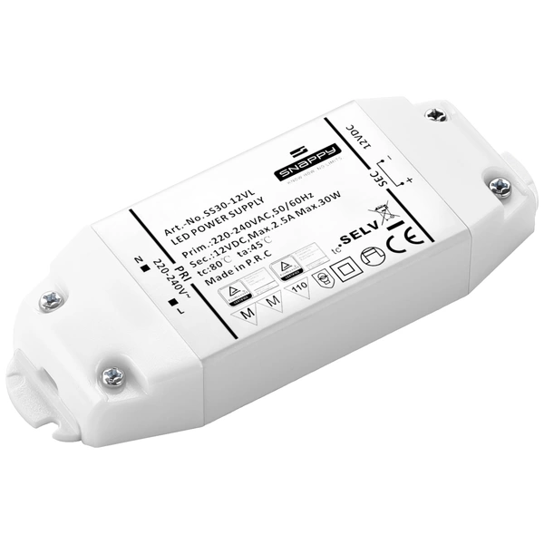 Dehner Elektronik LED-Trafo, LED-Treiber Konstantspannung 30 W 2.50 A 12 V/DC Überlastschutz, Übers Dehner Elektronik LED-Trafo, LED-Treiber Konstantspannung 30 W 2.50 A 12 V/DC Überlastschutz, Übers