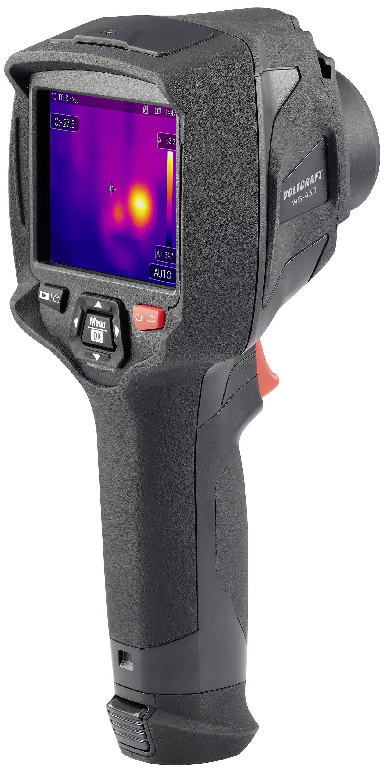 VOLTCRAFT WB-430 Wärmebildkamera kalibriert (DAkkS-akkreditiertes Labor) -20 bis 650°C 384 x 288 Pixel 50Hz integrierte