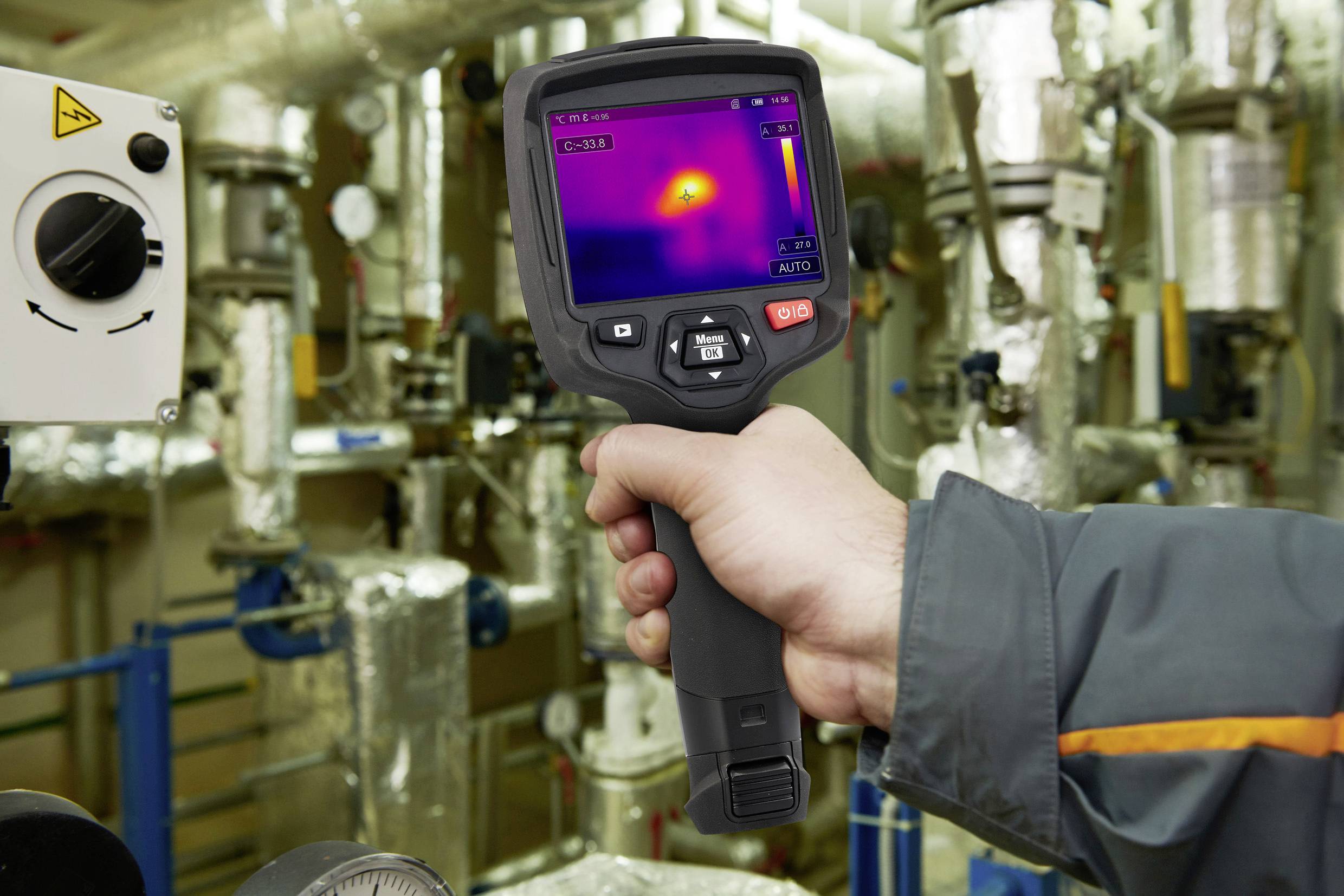 VOLTCRAFT WB-420 Wärmebildkamera -20 bis 550°C 256 x 192 Pixel 25Hz integrierte Digitalkamera, Touchscreen, WiFi, 2m fallsicher