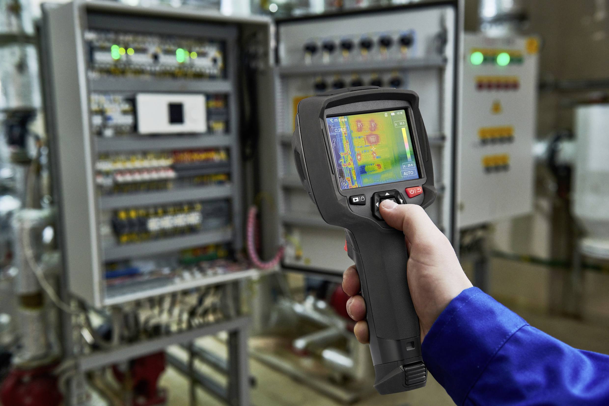 VOLTCRAFT WB-410 Wärmebildkamera -20 bis 550°C 160 x 120 Pixel 25Hz integrierte Digitalkamera, Touchscreen, WiFi, 2m fallsicher