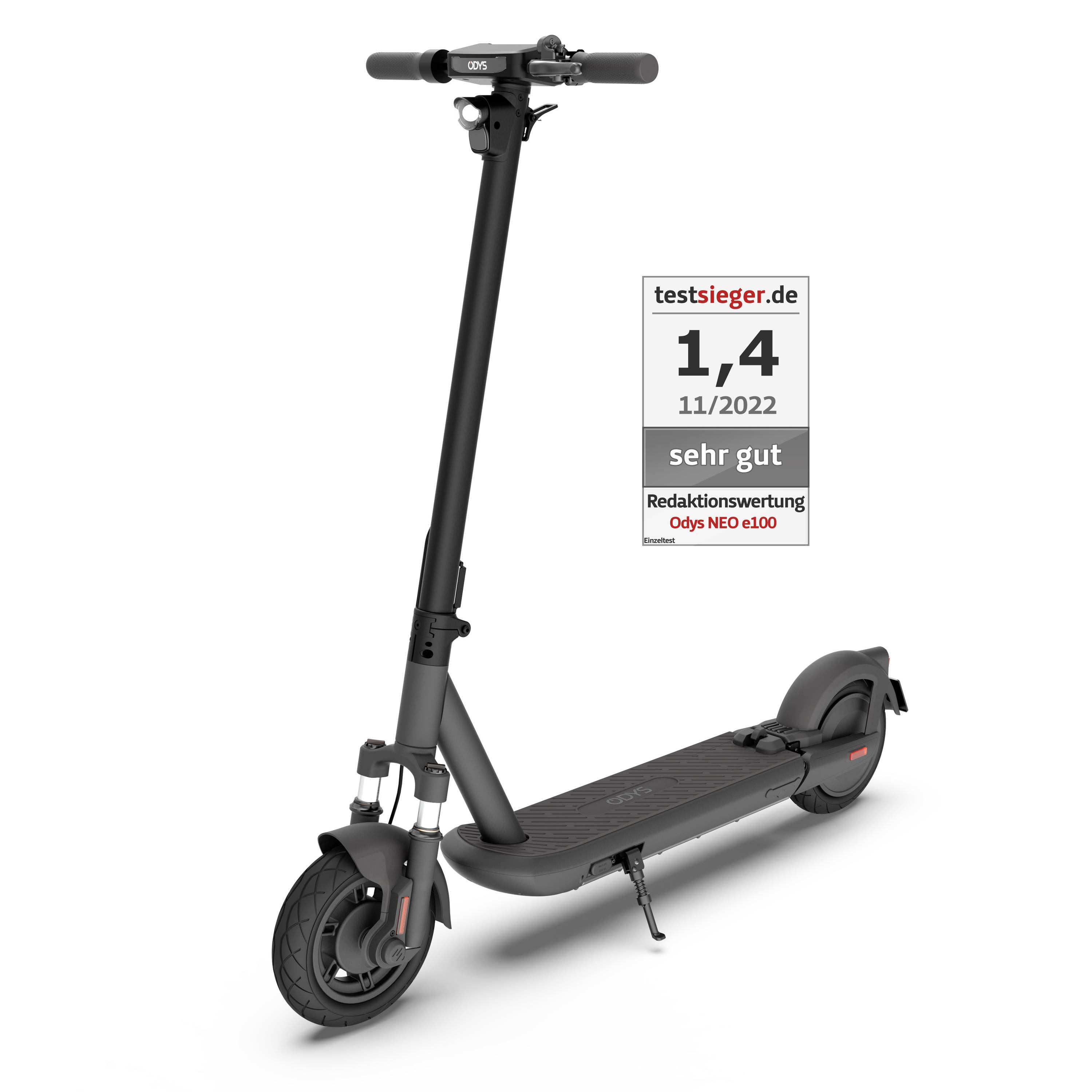 ODYS Neo e100 E-Scooter Schwarz Li-Ion 36 V 12.5 Ah Straßenzulassung: Deutschland