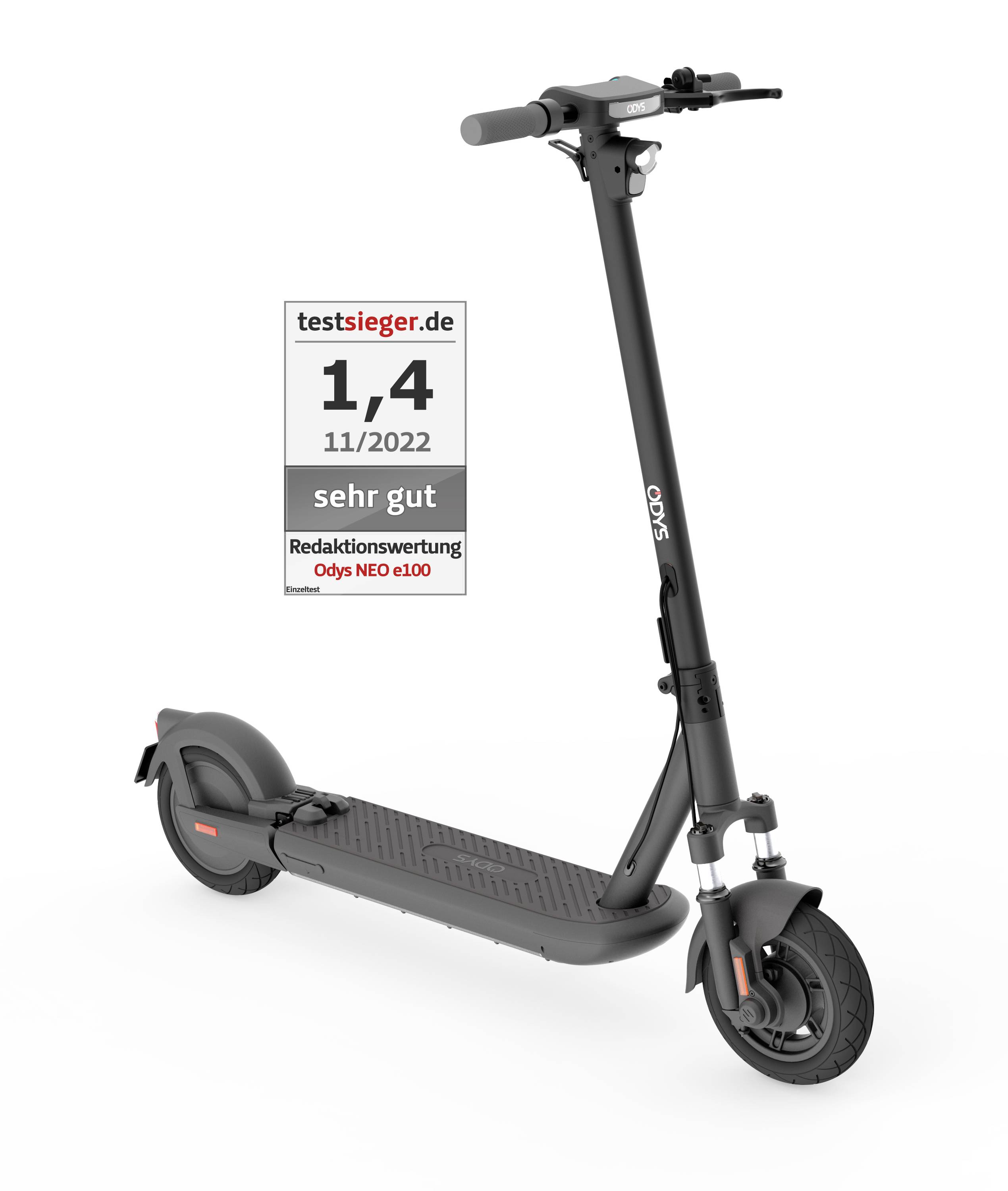 ODYS Neo e100 E-Scooter Schwarz Li-Ion 36V 12.5Ah Straßenzulassung: Deutschland