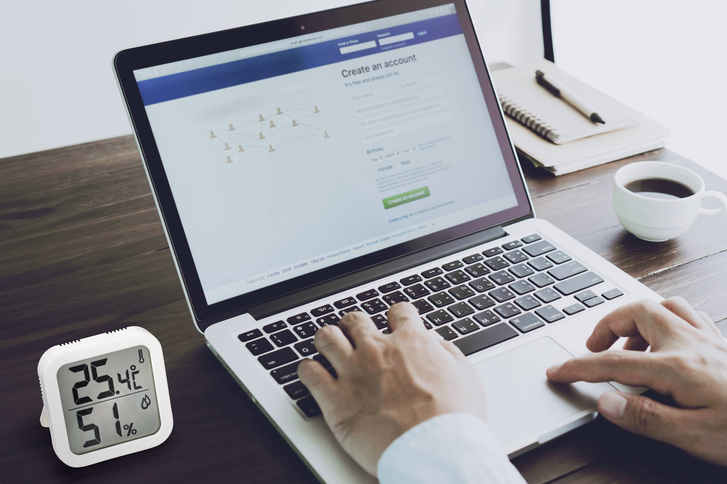 Thermo-/Hygrometer Weiß 1069HIS