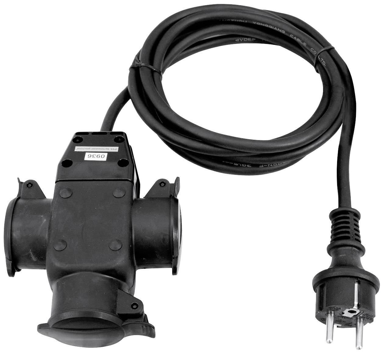 Eurolite 30247015 Strom Verlängerungskabel 16A Schwarz 3m H07RN-F 3G 1,5mm²