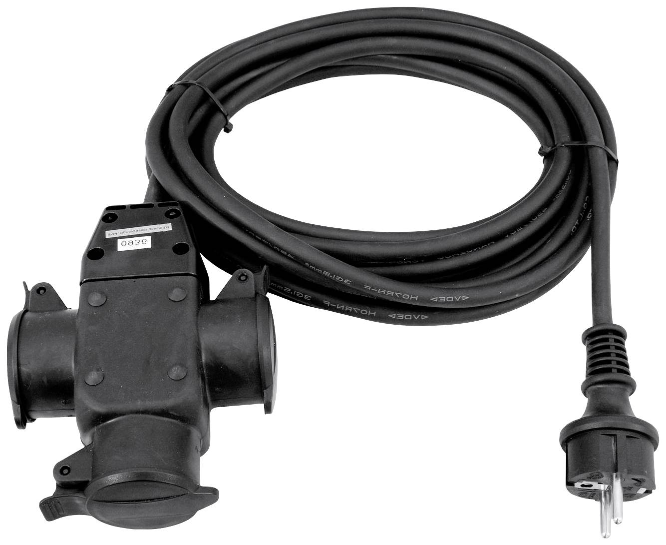 Eurolite 30247016 Strom Verlängerungskabel 16A Schwarz 5m H07RN-F 3G 1,5mm²
