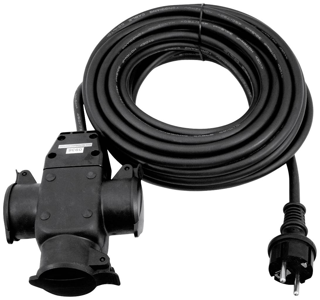 Eurolite 30247017 Strom Verlängerungskabel 16A Schwarz 10m H07RN-F 3G 1,5mm²