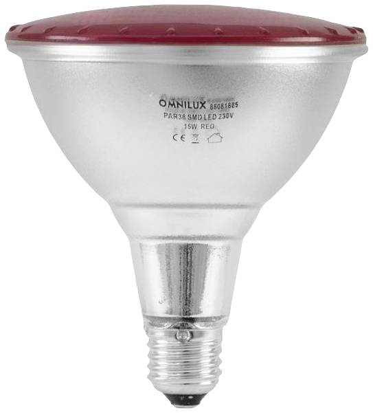 Omnilux 88081885 LED E27 15W Rot (Ø x L) 121mm x 135mm 1St.