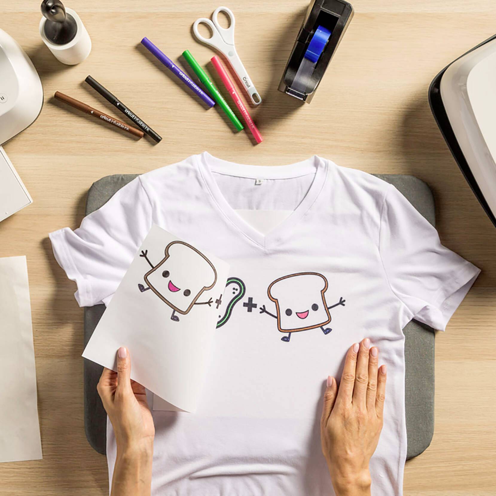 Cricut Explore/Maker Infusible Ink Medium Point 5-Pack Basics Stiftset Rot, Schwarz, Violett, Braun, Grün