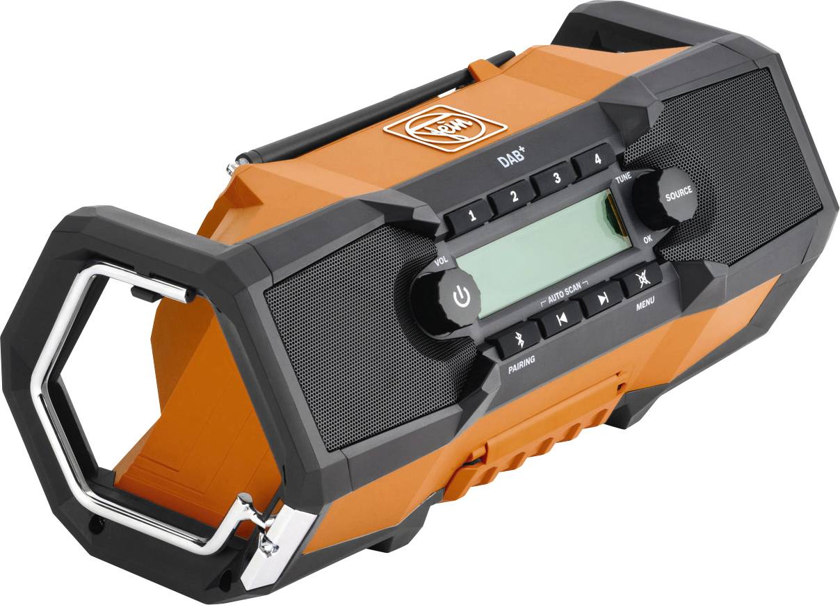 Fein ARAD 18 BC AS Akku-Radio DAB+, FM Schwarz/Orange