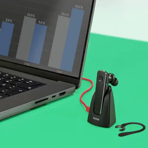 Hama MyVoice2100 In Ear Headset Bluetooth® Mono Lautstärkeregelung Handy Hama MyVoice2100 In Ear Headset Bluetooth® Mono Lautstärkeregelung Handy