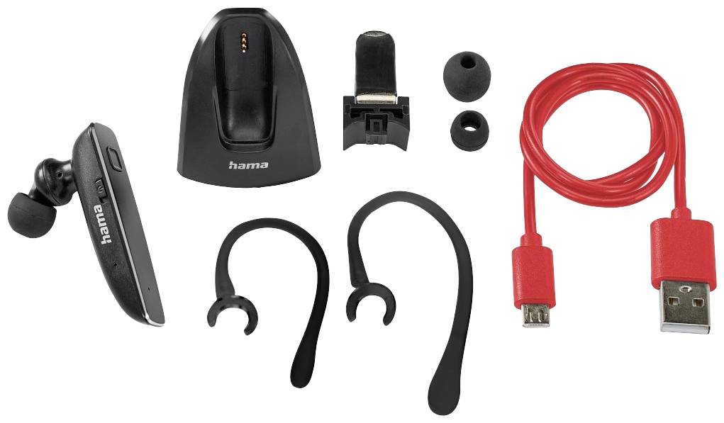 Hama MyVoice2100 In Ear Headset Bluetooth® Mono Lautstärkeregelung Handy