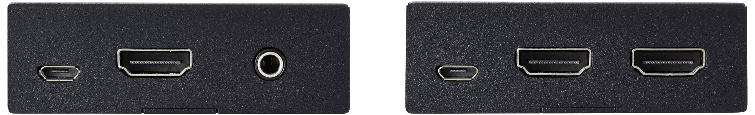 SpeaKa Professional SP-11562928 1 Port HDMI Extender Set über PC steuerbar 4096 x 2160 Pixel Schwarz