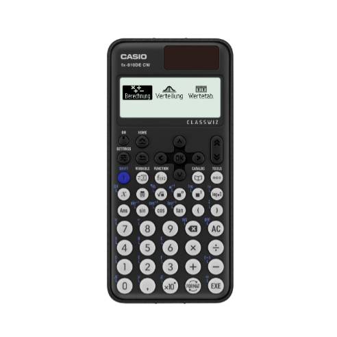 Casio FX-810DE CW Technisch wissenschaftlicher Rechner Schwarz Display (Stellen): 17 batteriebetrieben, solarbetrieben (B x H x T) 77 x 10.7 x 162